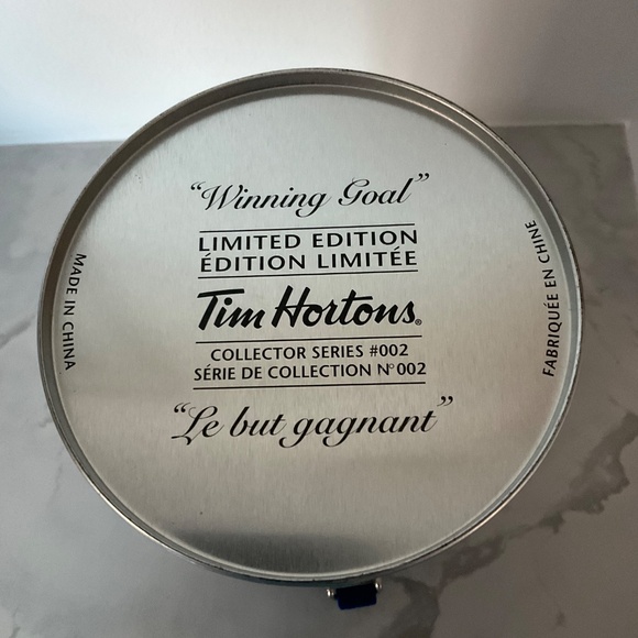 2 Vintage Tim Horton’s Coffee Canisters, Collectible Series #001 & #002 - Picture 4 of 7